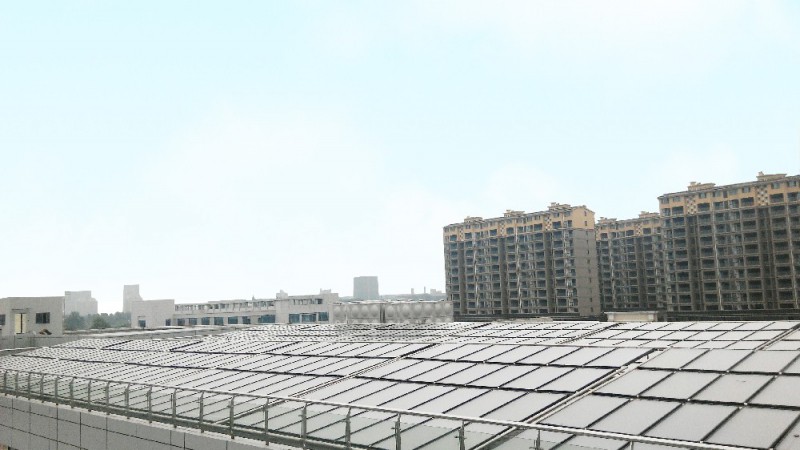 浙江大學醫(yī)學院附屬義烏醫(yī)院平板太陽能熱水系統(tǒng)
